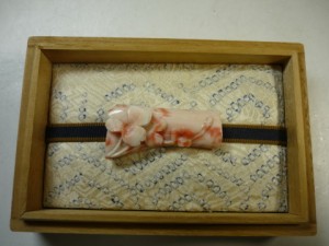 出張買取　珊瑚　帯留め　東京　世田谷