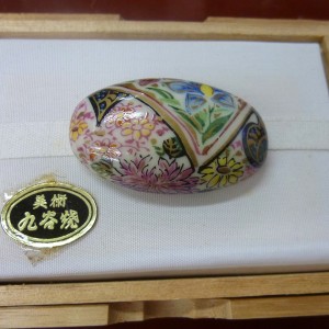 帯留め九谷焼 花