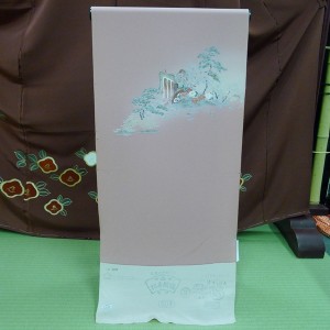 付下げ 花車 浜ちりめん 松菊　世田谷の着物の買取例