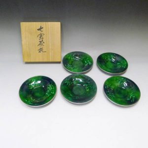 平安 稲葉七宝 茶托 五客