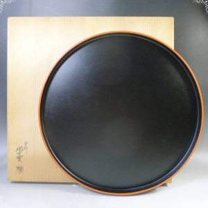 丸盆　茶道具　盆　塗師　紫雲作　共箱　漆器　
