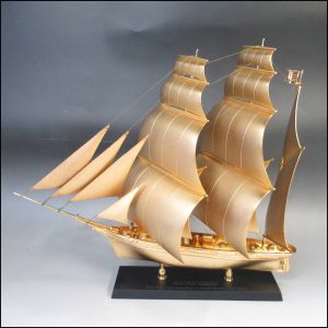 咸臨丸　KANRINMARU　置物 　模型　オブジェ　 帆船