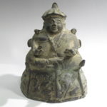 中国古玩銅製坐像仏像　