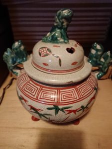 九谷焼の香炉　