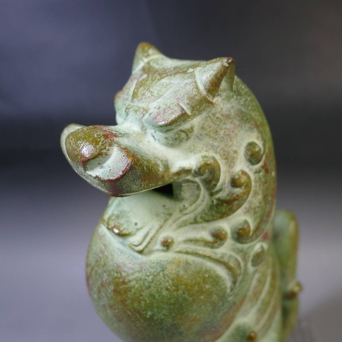 日展彫刻家三枝惣太郎銅製獅子香炉