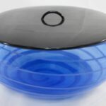 水崎長寿 義山 水指 水差 渦 ガラス 茶道具1