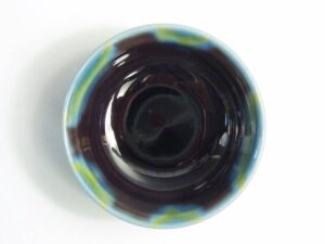 x822人間国宝　徳田八十吉　九谷焼ぐい呑み、盃４