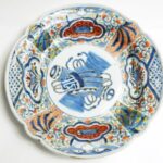 伊万里焼 色絵 割り絵 深皿 飾皿