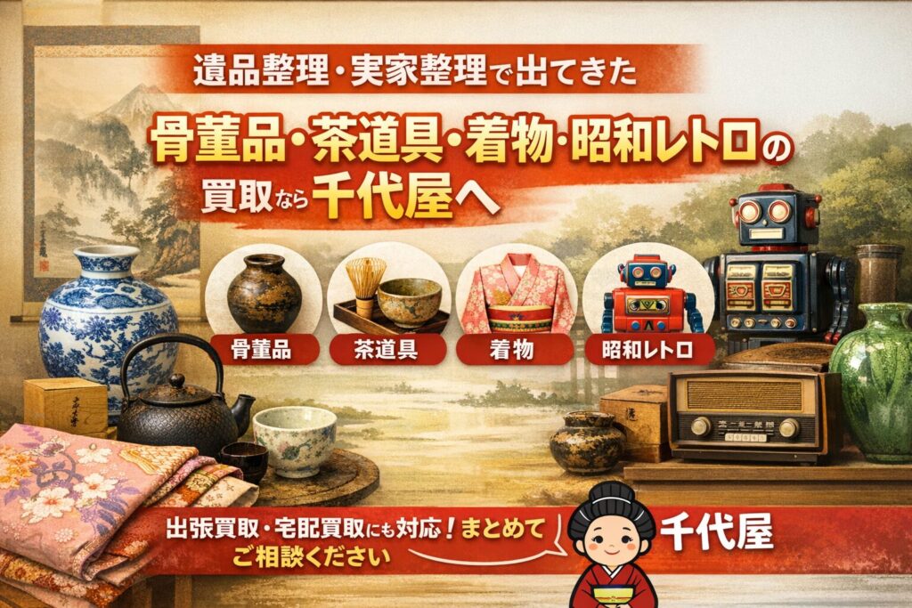 遺品整理・骨董品買取なら千代屋
