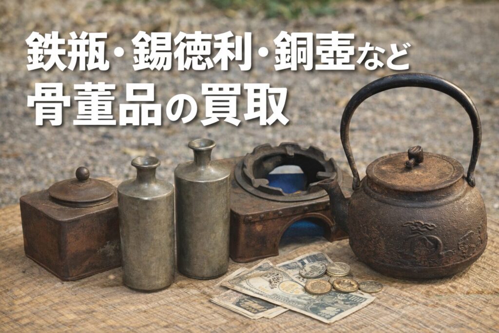 鉄瓶・錫御神酒徳利・銅壷の買取