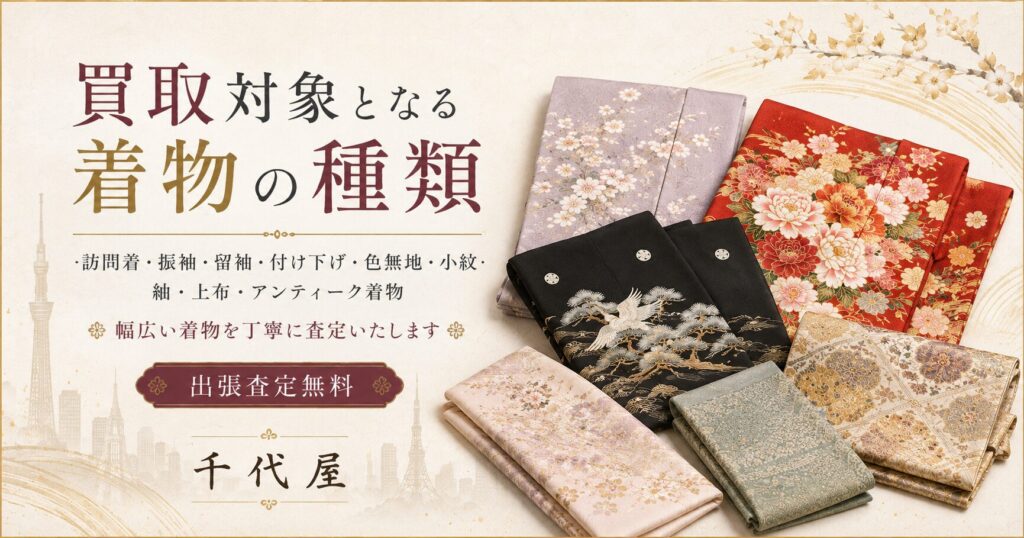 買取対象となる着物の種類