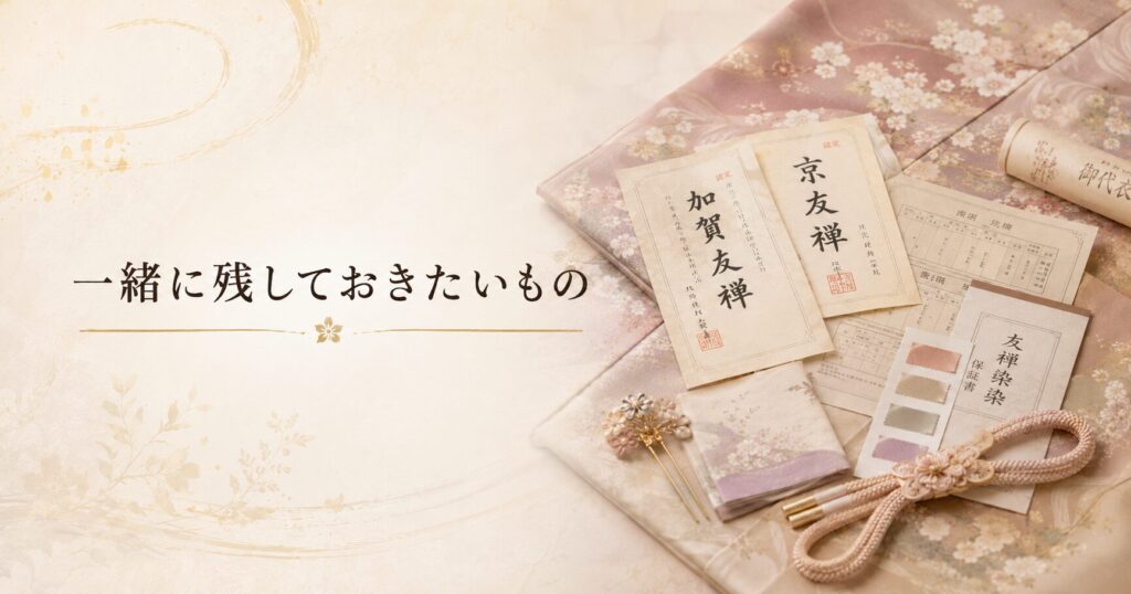 一緒に残しておきたいもの