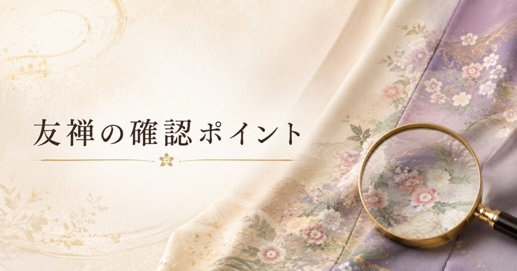 友禅の買取確認ポイント