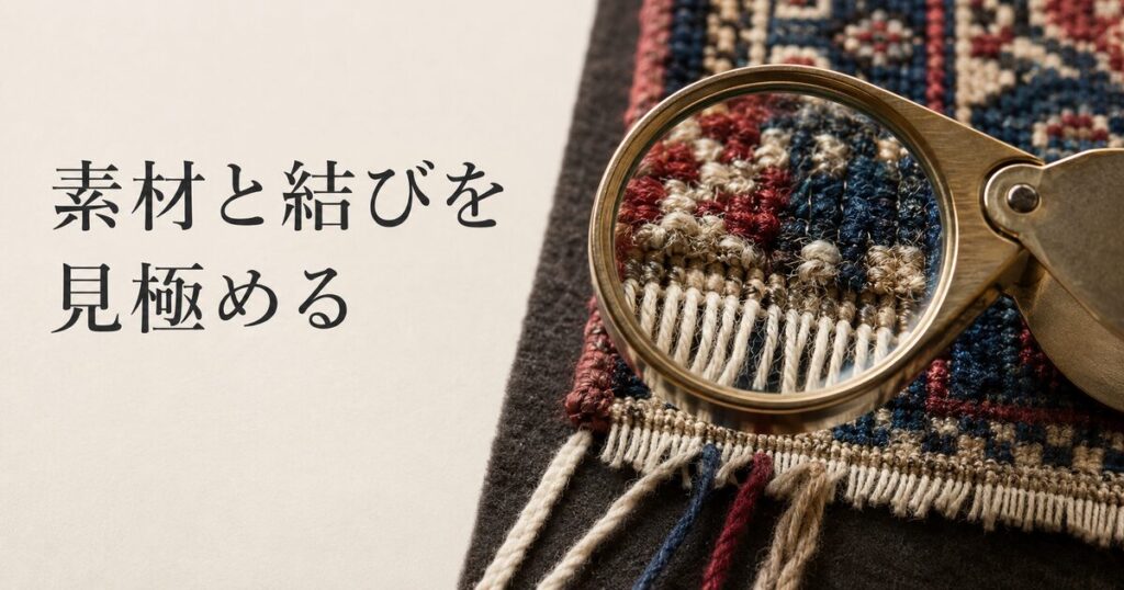 ペルシャ絨毯_素材結び