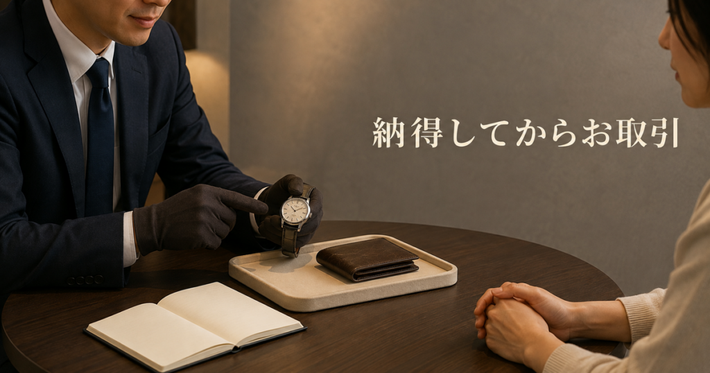 10_ブランド品買取の流れ_納得して取引