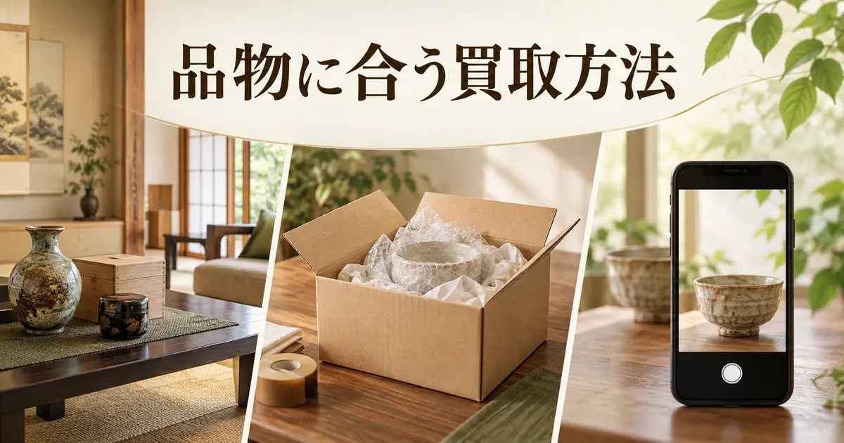 出張買取・事前相談後の宅配買取・LINE写真査定の選び方