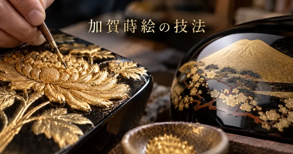 加賀蒔絵の技法