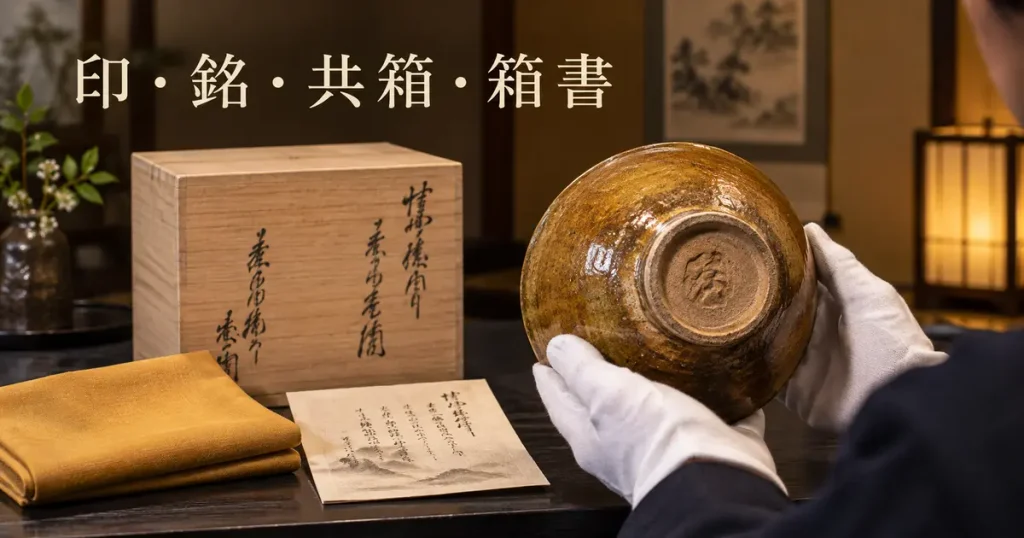 6_印銘共箱と箱書
