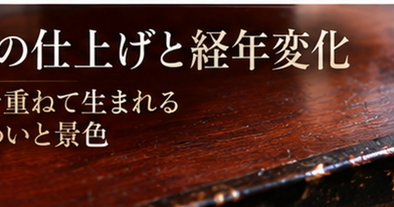 黒い金具や古い漆は磨かないでください