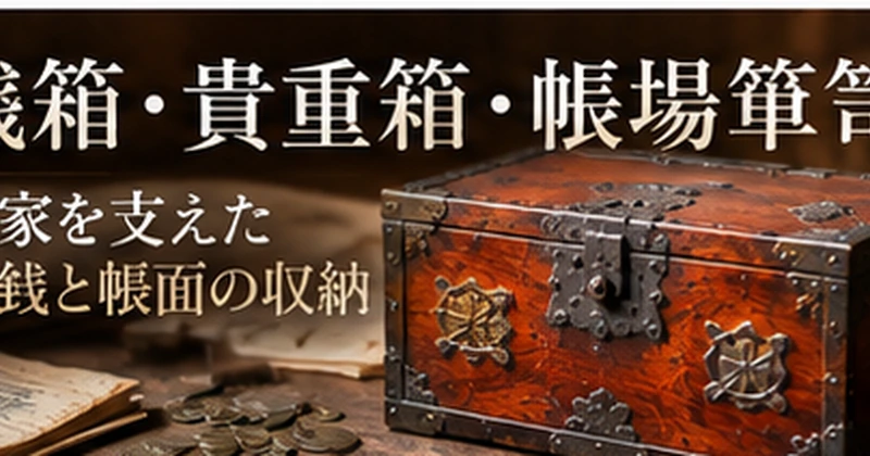 銭箱・貴重箱・帳場箪笥と船箪笥の違い